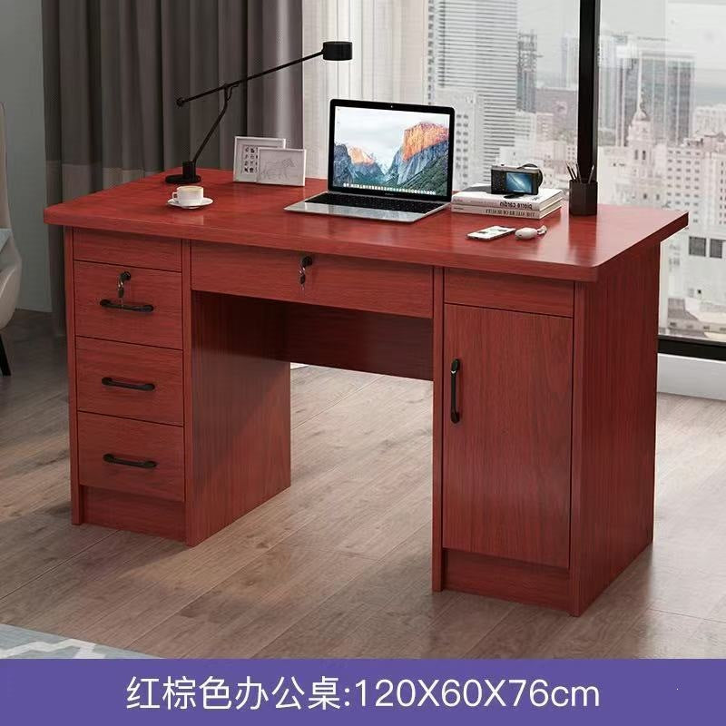 Solid wood eco-friendly desktop computer desk - office desk, small apartment home use, drawer bedroom desk, student table, writing desk