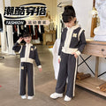 Girls' spring outfit set - loose fit, trendy & stylish  new collection - casual two-piece set for spring/autumn