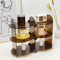 Nordic style acrylic perfume display rack, multi-tier mug organizer, desktop aromatherapy diffuser and water glass storage shelf