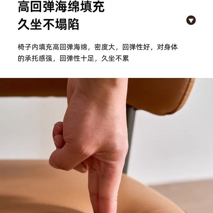 Chair Back Chair Leisure Small Apartment Hotel Chair Stool Office Coffee Chair Nordic Light Luxury Dining Chair