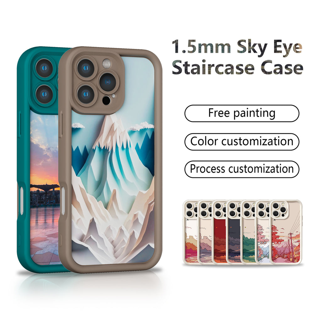 Custom painted phone case - cartoon design for iphone 16, solid color apple 15, diamond sand diy phone 14 soft case