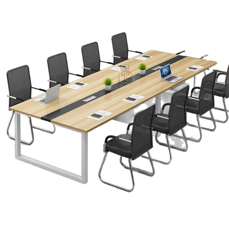 Conference room bench table, small office furniture, negotiation table, training table, office desk and chair combination, multi-person desk