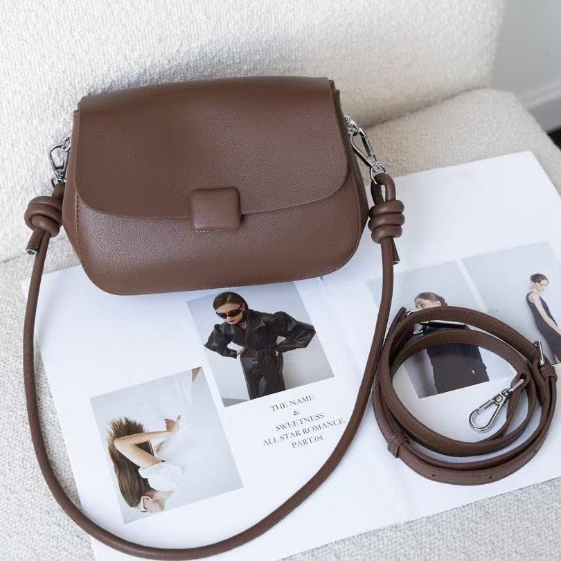 Women's bag 2023 spring collection: mori girl style, niche design, affordable luxury, shoulder & crossbody bag, trendy & chic, viral tiktok style, vintage soft leather
