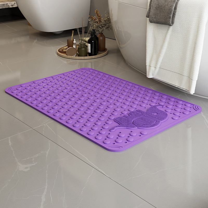 Bathroom non-slip mat, shower house children's anti-drop foot mat, bathroom bath mat, environmentally friendly PVC massage floor mat