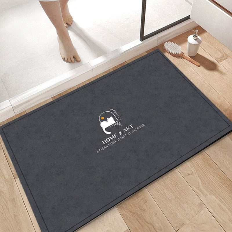 Bathroom floor mat, strong water-absorbent door, non-slip bathroom diatom mud mat, bathroom quick-drying foot mat, toilet carpet