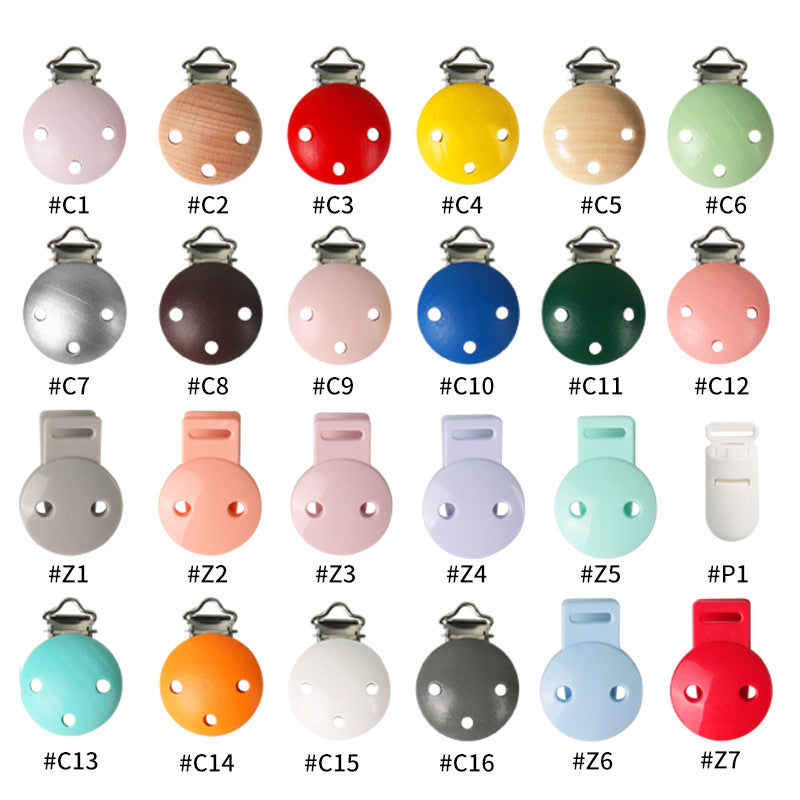 Baby food grade silicone anti-drop chain gnawing tooth glue anti-drop bracelet beech anti-drop pacifier clip baby pacifier chain