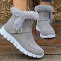 Export new arrivalwinterfashion women's boots bootsk-stylethickened short bootsfleece-linedheattechflats cotton shoes for women
