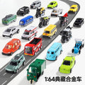 Kids' alloy diecast car model - realistic pull-back toy - collectible figurine for boys - ambulance, cargo truck, bus