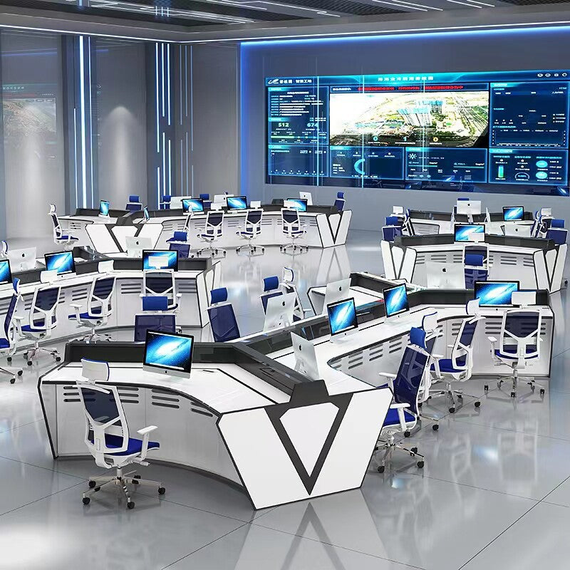 Saint li operation console console paint technology command console control room monitoring console multi-slot computer desk