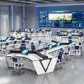 Saint li operation console console paint technology command console control room monitoring console multi-slot computer desk