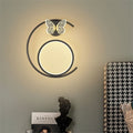 Led modern casualaccessible luxury pastoral for home hotel engineering butterfly gold black wall lamp scandinavian background wall bedside