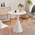Cream style slate round table accessible luxury negotiation table and chair combination for home living room casual reception table and chair package wholesale