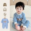 Baby cotton romper - spring/autumn newborn pajamas - adorable newborn outfit - crawling suit
