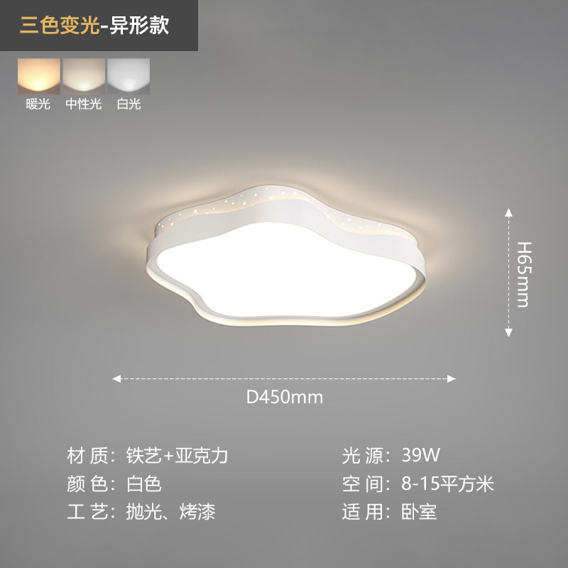 2024 New Intelligent Modern Simple LED Living Room Light Nordic Bedroom Ceiling Light Eye Protection Whole House Lighting Package