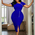 D564 european and american  foreign trade new arrivalelegant hip-covering beaded high waist ol pencil skirt african dress