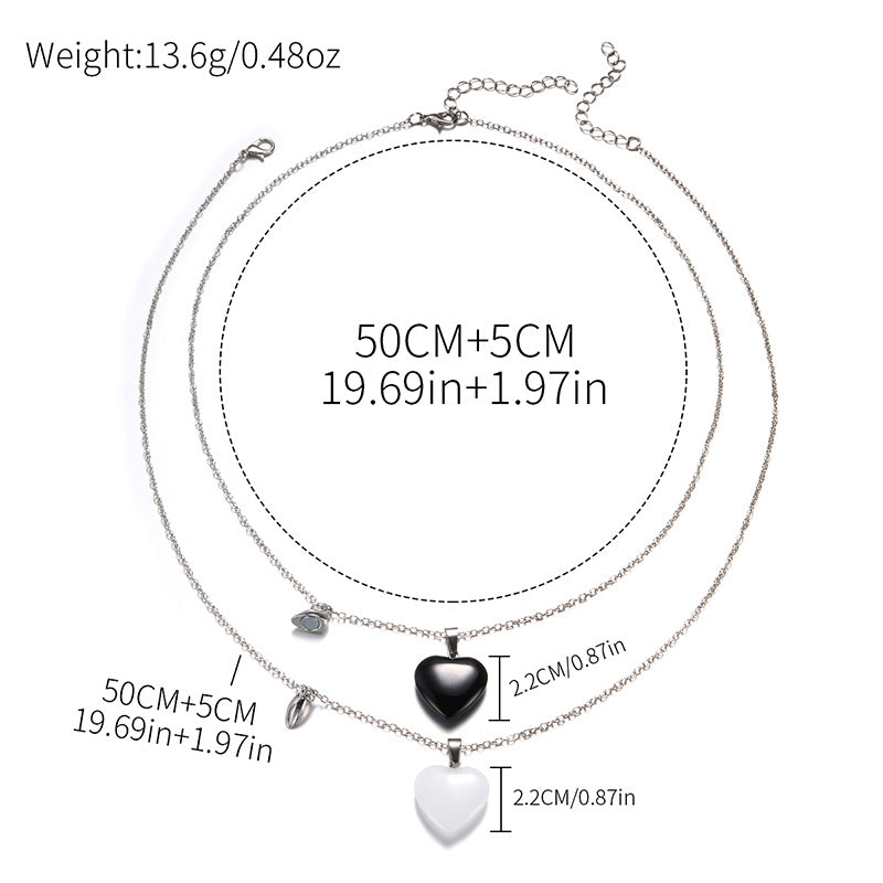 Pearl drop pendant wholesale cross-border multi-layered necklace for women classy beaded necklace niche style accessible luxury jewelry