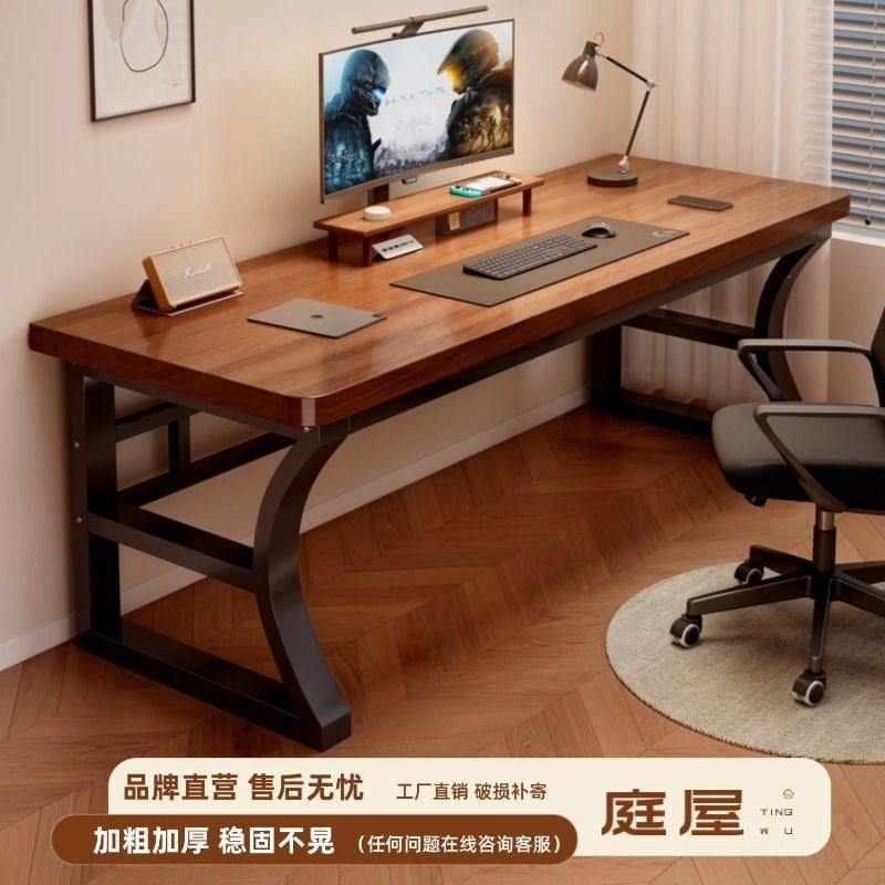 Garden house solid wood computer desk desktop office desk student writing desk for home bedroom e-sports desk workbench table
