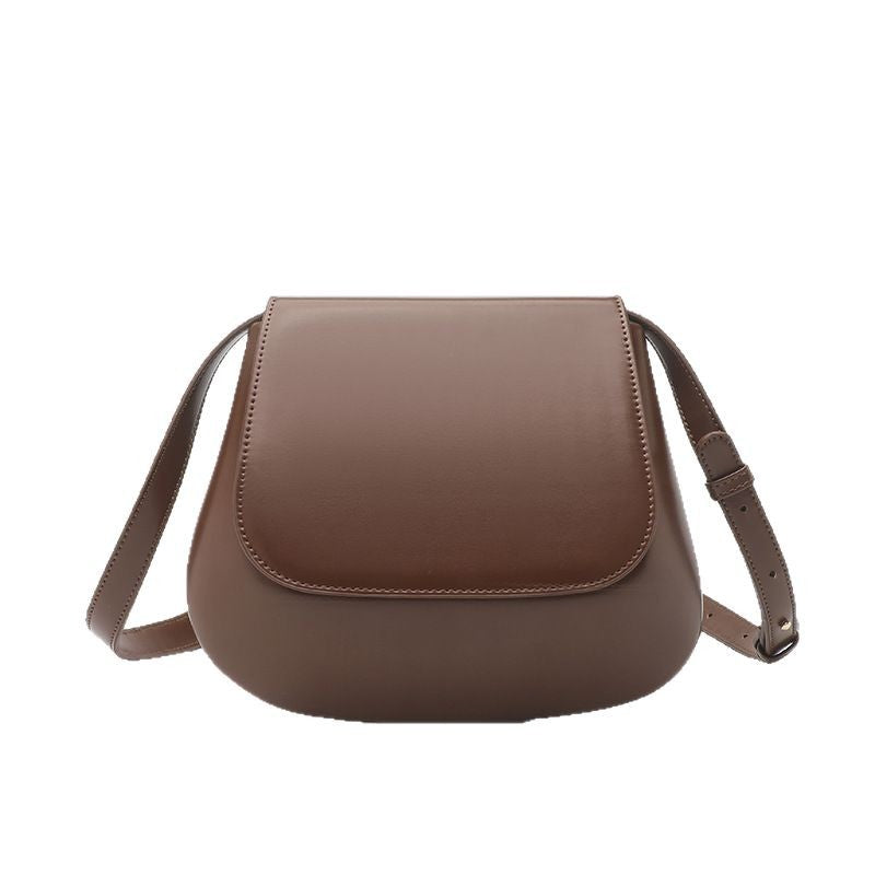 Cross-border new chestnut bag retro Maillard large-capacity shell bag niche design women's messenger bag light luxury
