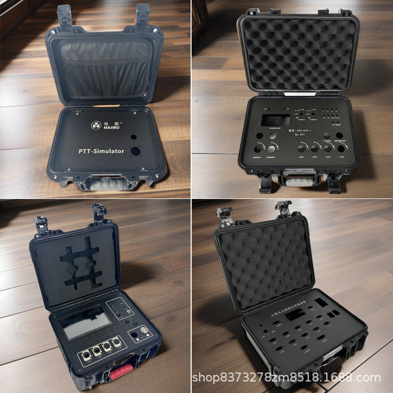 Industrial grade plastic toolbox, thickened engineering materials, storage toolbox, waterproof and anti-drop, lined processing