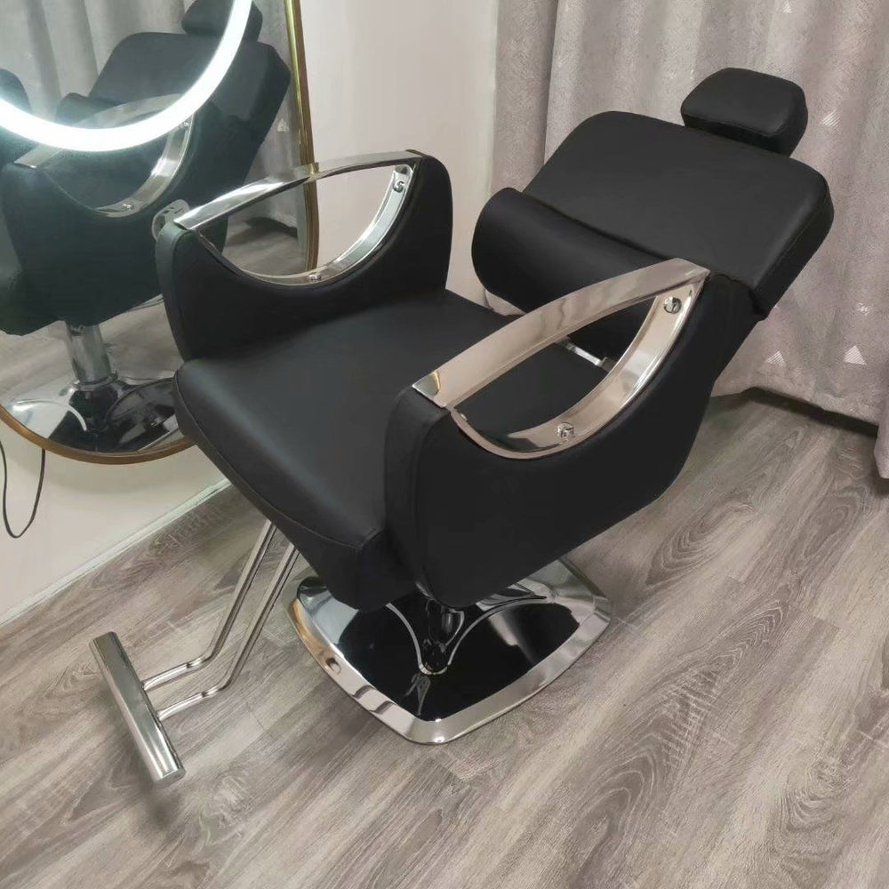 Barber shop chair can be reclined and lifted classypopular hairdressing chair hair salon special shaving lounge chair barber chair