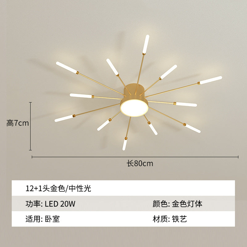 Home chandelier Modern simple LED lamps Lighting bedroom new fireworks led ceiling lamp Living room custom chandelier