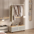 Coat rack simple bedroom cream floor-standing clothes rack for home clothes rack storage movable clothes rack