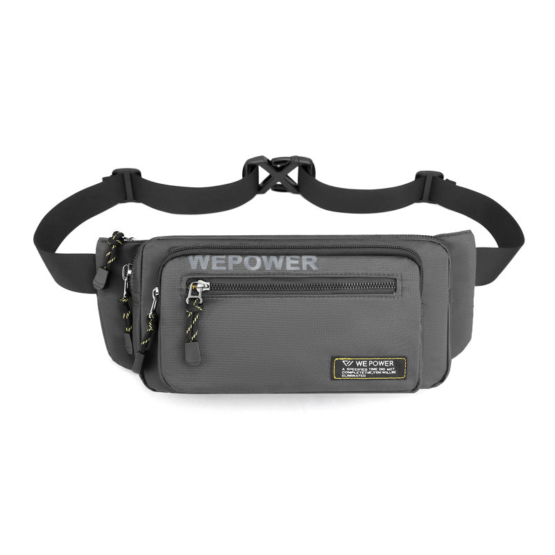 Cross-border new sports fanny pack, fashionable men's breast bag, messenger bag, outdoor running mobile phone bag, fitness equipment bag.