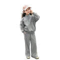 Kids' spring/autumn tracksuit set - stylish girls' sweatshirt and sweatpants -  new fashionable children's two-piece outfit