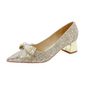 Bridal shoes wedding shoes for women 2023 new arrival not tiring feet main wedding dress shoes thick heel bridesmaid crystal shoes can be worn alone