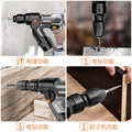 Lithium-ion cordless rotary hammer drill - heavy-duty industrial grade, high-power impact drill, suitable for concrete, multi-function, lightweight, rechargeable, for home and industrial use