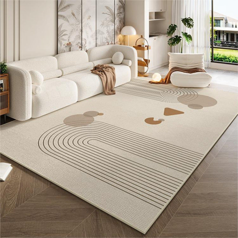 Cream style living room carpet accessible luxuryclassy sofa coffee table blanket for home non-slip carpet foot pad bedroom bedside blanket