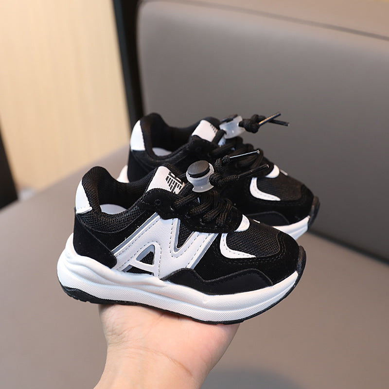 spring/autumn new children's sports shoes: boys' mesh sneakers, casual shoes, girls' baby shoes, soft-soled running shoes