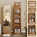 High-end new chinese style dressing mirror - bear rotating full-length mirror multifunctional floor-standing bookshelf try-on mirror