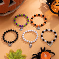 Halloween pumpkin bracelet wholesale fashion cross-border jewelry women's new ghost face skull bat pendant bracelet accessories