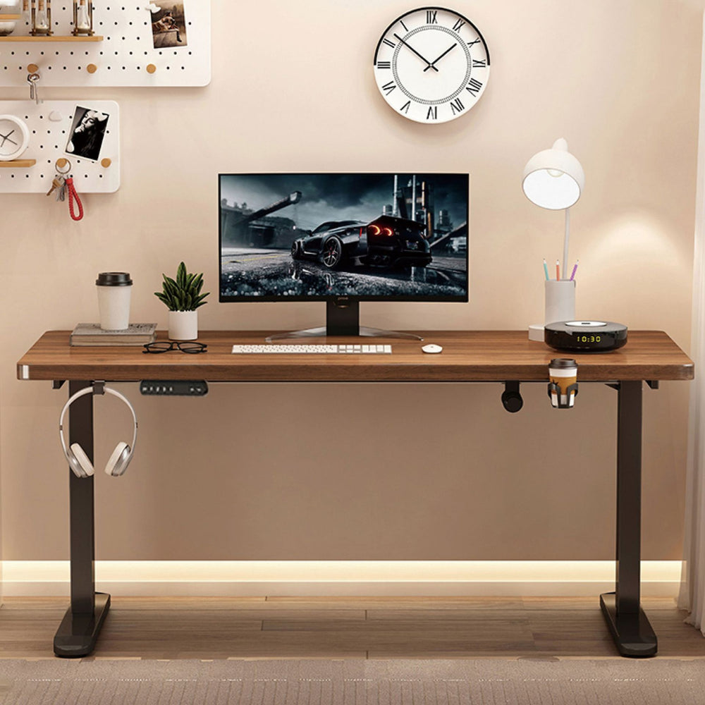 Smart adjustable height desk, gaming desk, electric computer desk, table, desk, home office desk, solid wood particleboard, minimalist modern style
