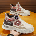 Men's fall new arrival: rotating buckle high-top anti-slip martin boots - men's casual, versatile, thick-soled athletic skate shoes, trendy style