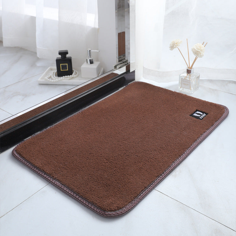 hot-selling pure color super soft floor mats, modern casual bedroom bedside carpet, bathroom absorbent non-slip mat