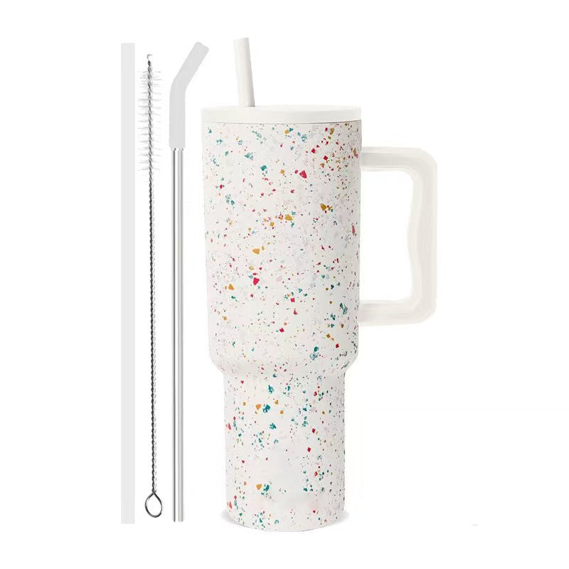 New 40oz fourth generation handle ice tumbler, 304 stainless steel vacuum insulated mug, portable outdoor car cup
