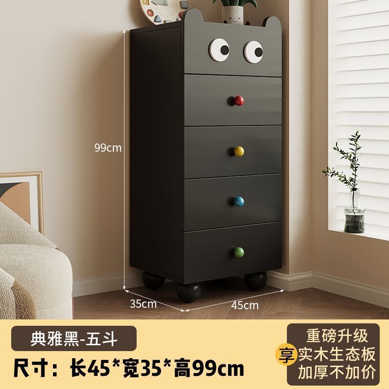 Solid wood chest of drawers, bedside chest of drawers, living room bedroom bedside table, storage cabinet, sofa side cabinet, kids toy storage cabinet