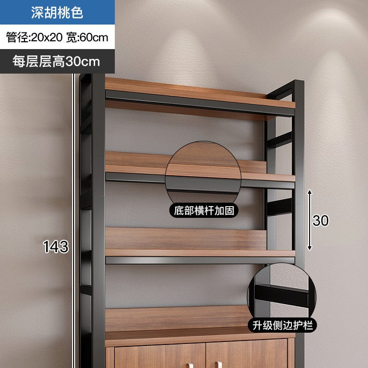 Shelf Multi-layer storage shelf Floor-to-ceiling office locker Shelf Layered shelf Living room display Cabinet with door