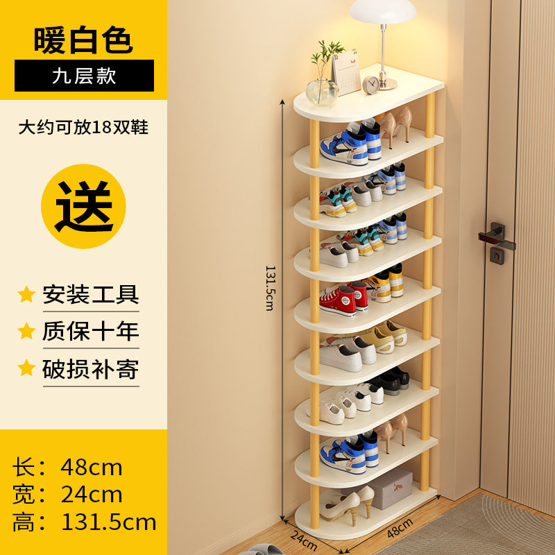 Shoe rack, multi-storey dormitory at the entrance of the home, simple small and narrow entrance door, shoe rack storage, space-saving shoe cabinet
