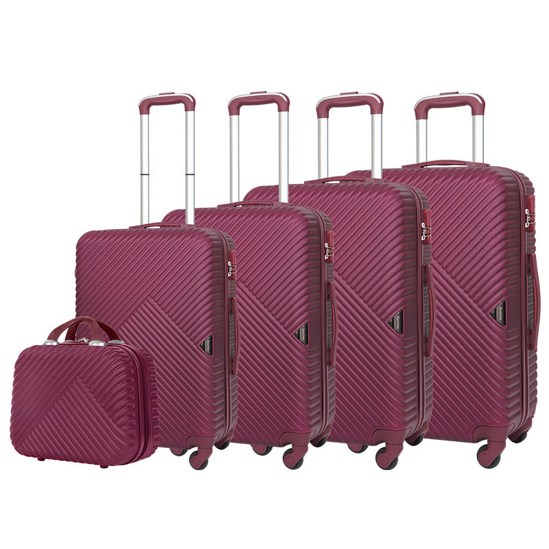 Cross-border multi-piece boarding suitcase gift travel password box waterproof universal wheel trolley case expandable