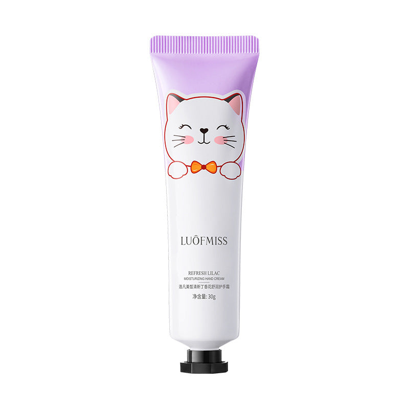 Luo Fan Meixi Fresh Lilac Soothing Hand Cream, Care Moisturizing Hydrating Smooth Hand Cream