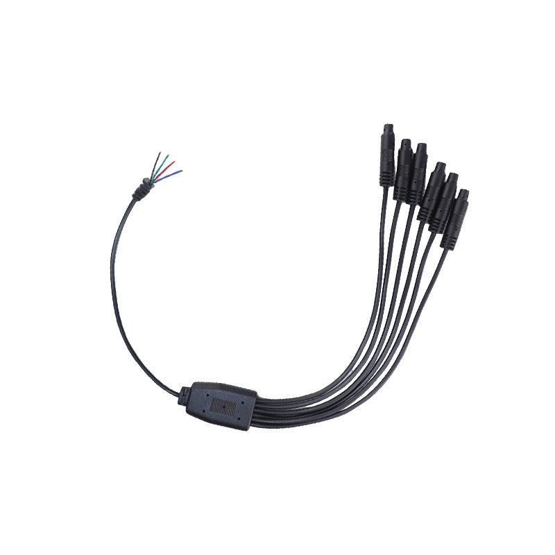 Applicable to 4P BMW line, one-to-four-five-six reversing camera, car modification ambient light, BMW head connection wiring harness