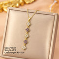 [titanium steel] fashionable and versatile four-leaf clover necklace for women, accessible luxury, high-end elegant clavicle chain jewelry
