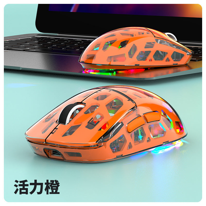 Viper bm560 bluetooth wireless tri-mode mouse - transparent design for desktop, laptop, office, and business use