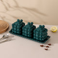 New macaron-colored marshmallow ceramic spice jar set - stylish kitchen salt shaker wholesale