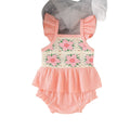fashion children's clothing new arrival children's pink flying sleeve tops shorts