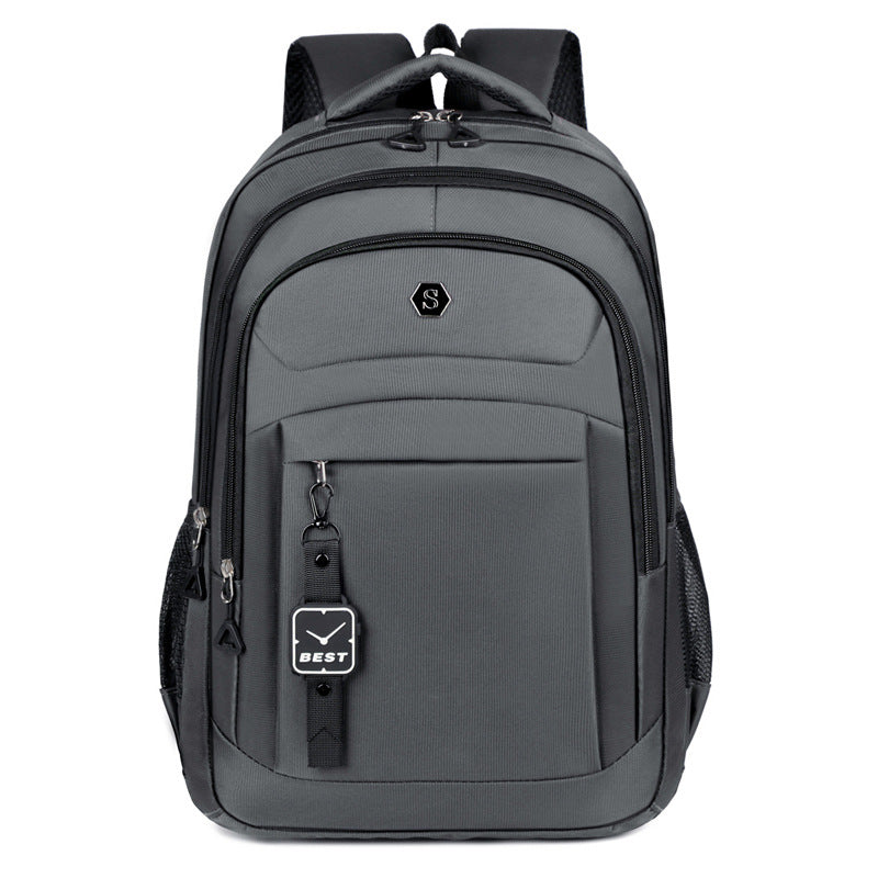Cross-border backpack men and women junior high school high school college students Oxford cloth North American schoolbag large capacity European travel backpack