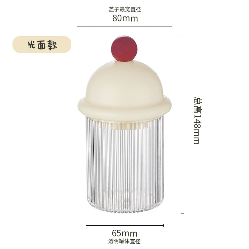 Household dust-proof toothpick storage box with lid, dining table floss box, creative desktop cotton swab box, transparent snack box.